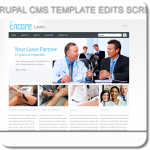drupal cms custom graphics and php edits for encore lasers